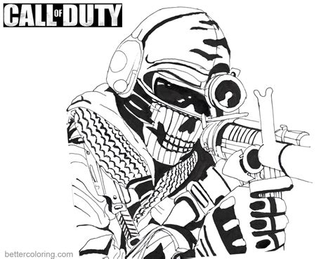 call of duty ghost coloring pages