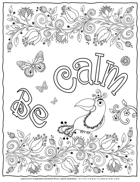 calming coloring pages for adults