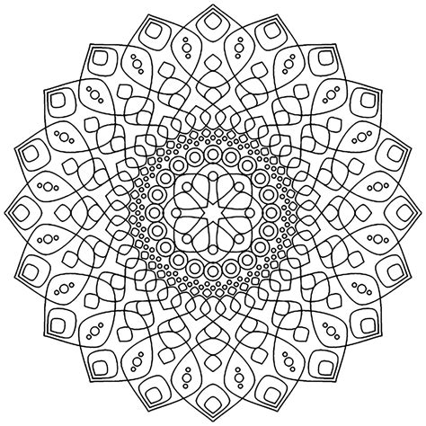 calming mandala coloring pages