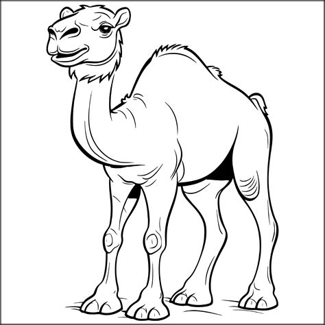 camel coloring page