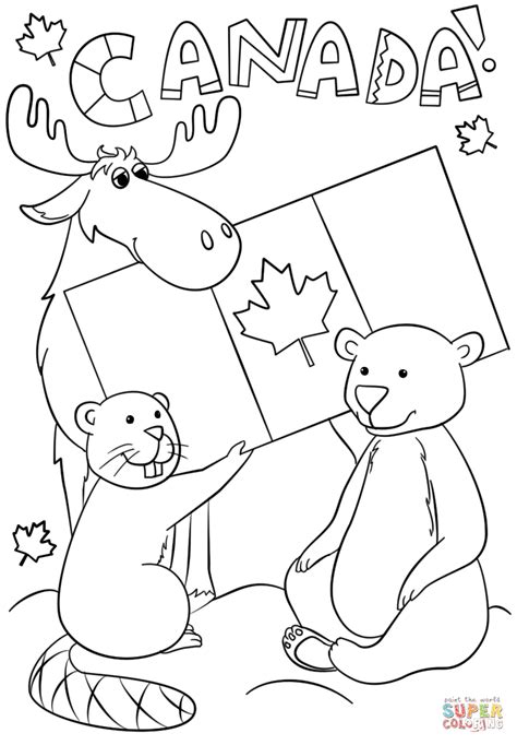 canada coloring pages