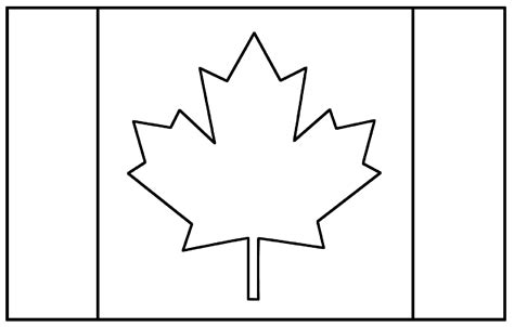canadian flag colouring
