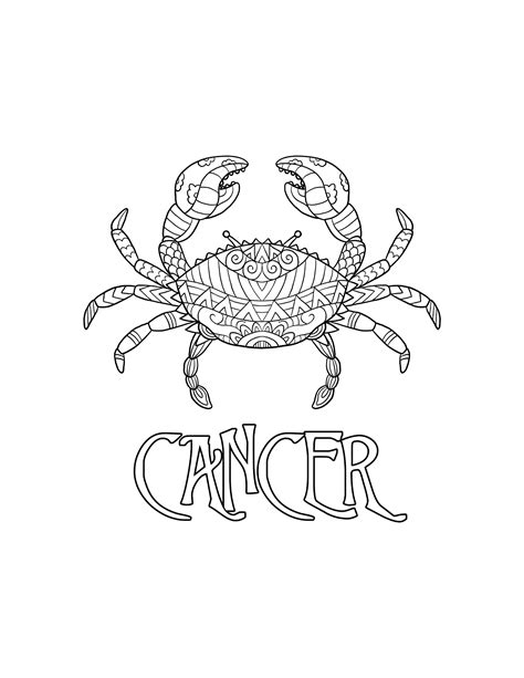 cancer coloring pages