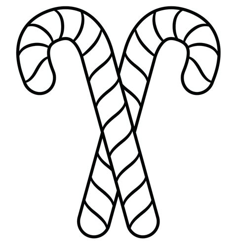 candy cane colouring pages