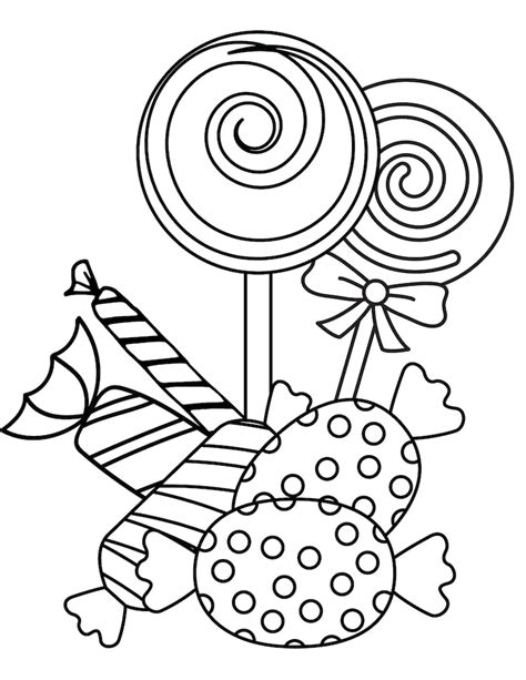 candy coloring sheets
