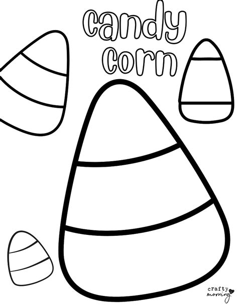 candy corn coloring pages free