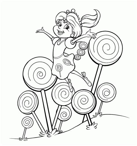 candyland coloring pages
