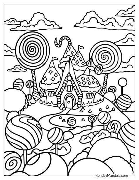 candyland coloring pages