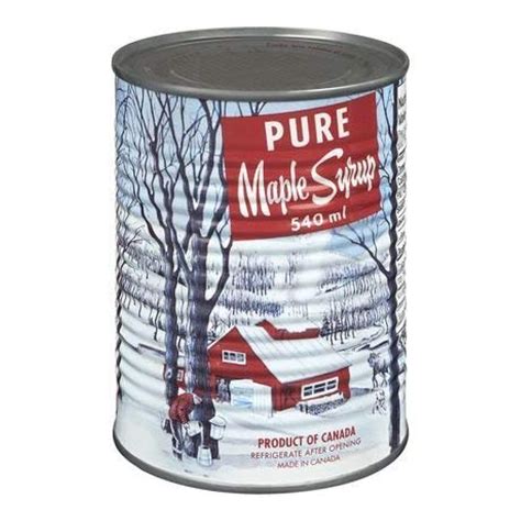 canned maple syrup