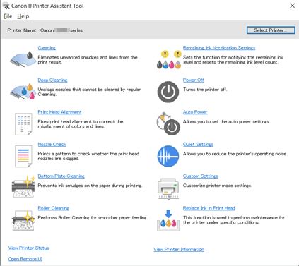 Canon IJ Printer Assistant Tool