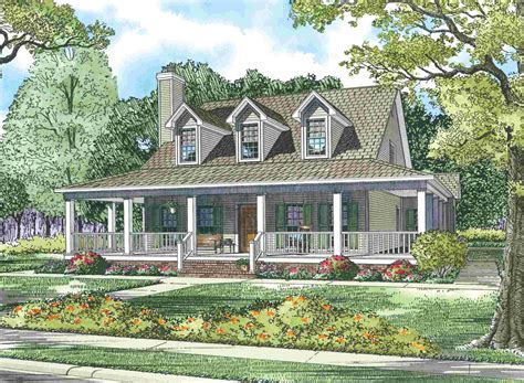 cape cod with wrap around porch
