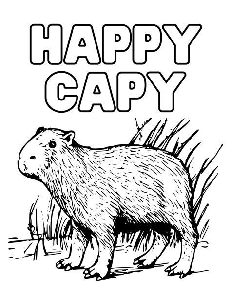 capybara coloring pages