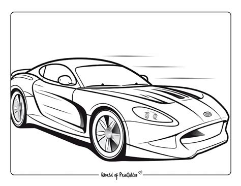 car coloring pages