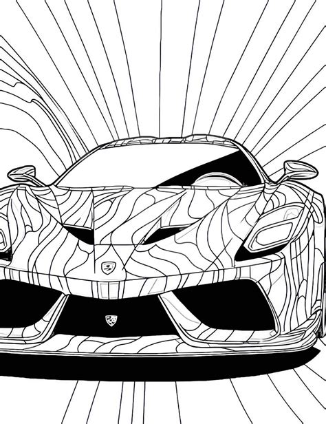 car coloring sheets for adults