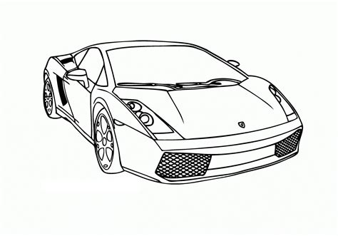 car printout for colouring