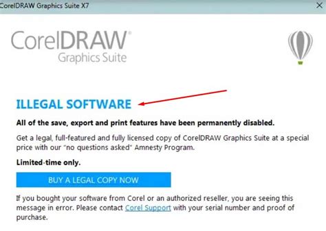 cara mengatasi corel draw x7 illegal software