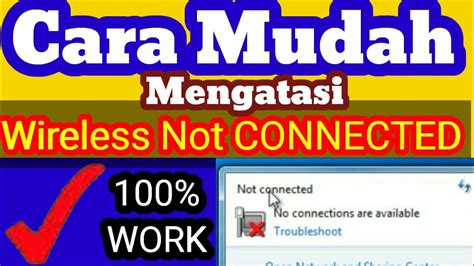 cara mengatasi no connections are available