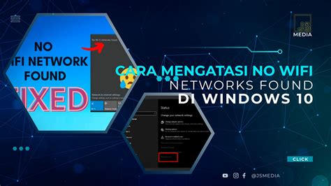 cara mengatasi no wifi network found windows 10