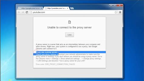 cara mengatasi unable to connect to the proxy server