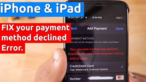 cara mengatasi your payment method was declined