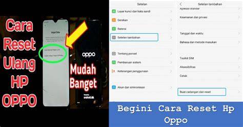 Metode Reset HP OPPO Melalui Pengaturan (Factory Reset)