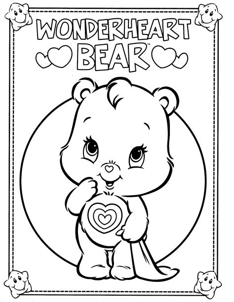care bear coloring pages pdf