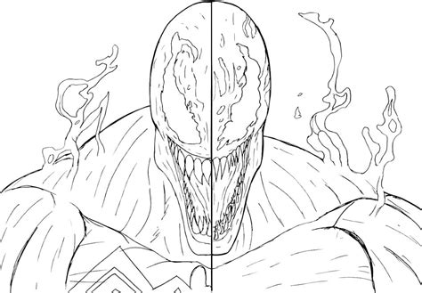 carnage vs venom coloring pages
