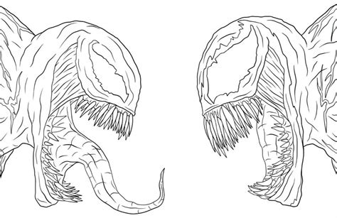 carnage vs venom coloring pages