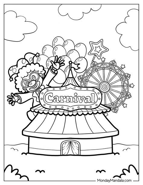 carnival coloring pages