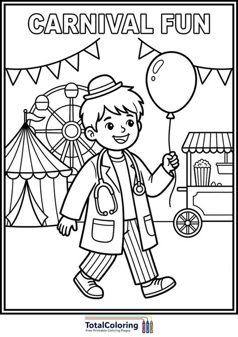 carnival coloring pages pdf