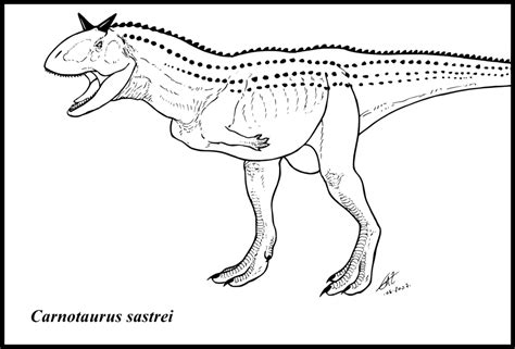 carnotaurus coloring page