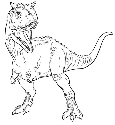 carnotaurus coloring page