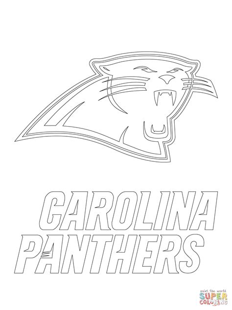 carolina panthers coloring pages