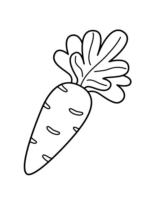 carrot coloring pages