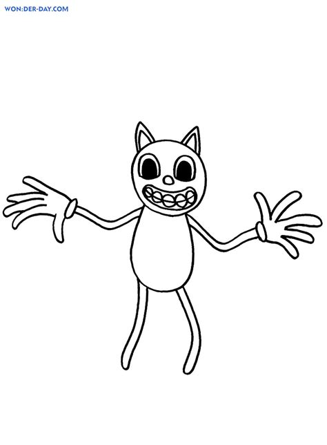 cartoon cat coloring pages
