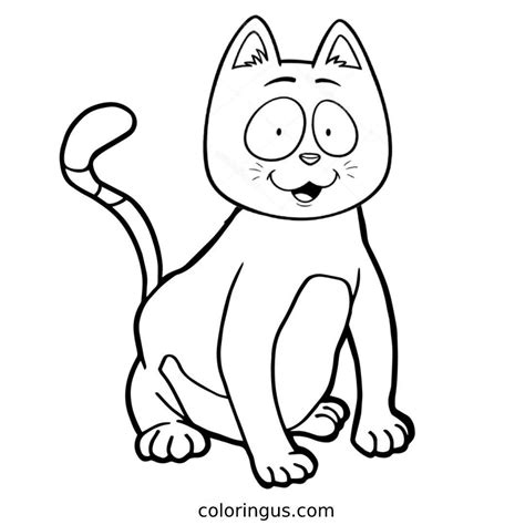 cartoon cat coloring sheets