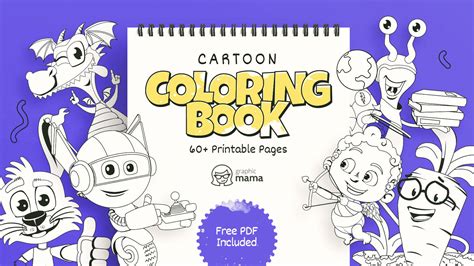 cartoon coloring book pdf