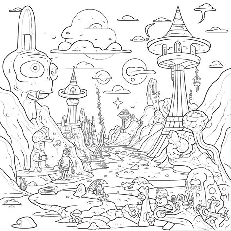 cartoon coloring pages for adults