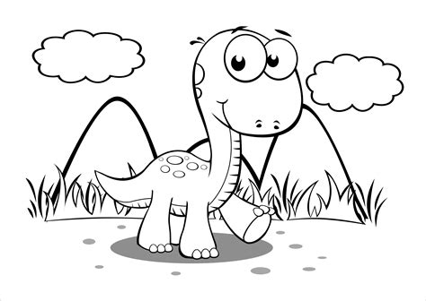 cartoon dinosaur coloring pictures