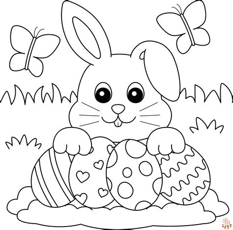 cartoon easter coloring pages