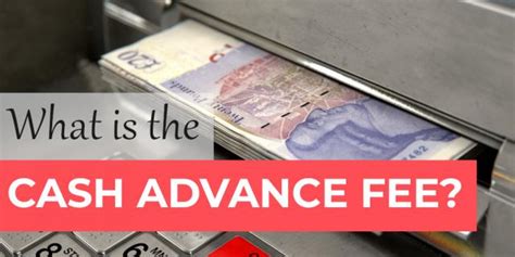 Cash advance fee