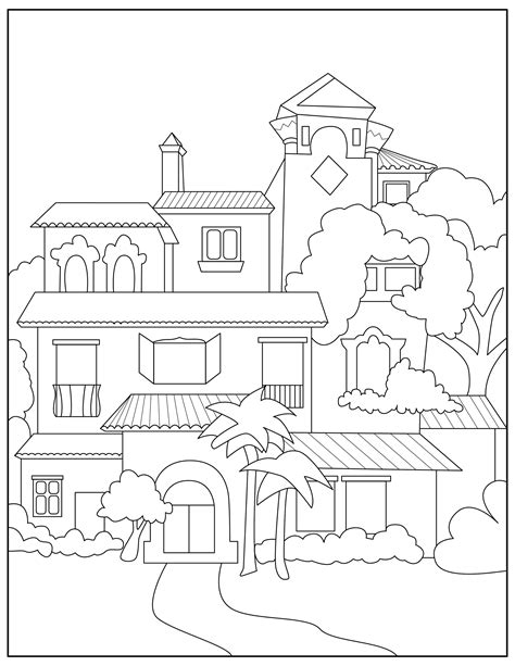 casita coloring pages