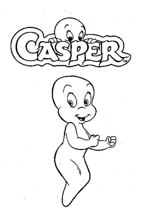 casper the friendly ghost coloring pages