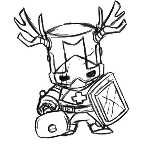 castle crashers coloring pages