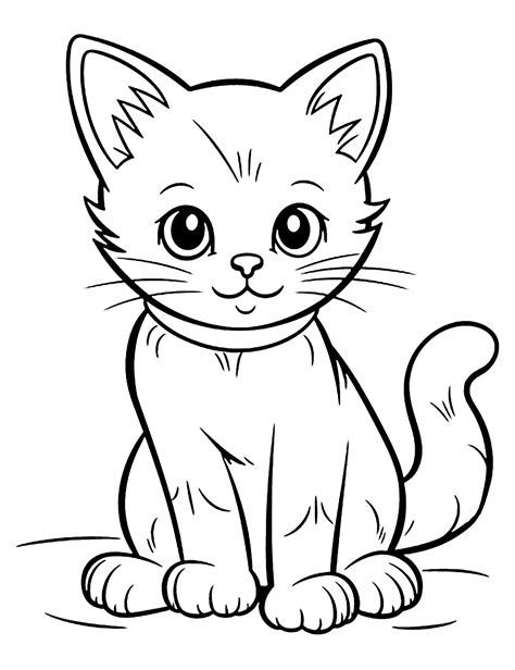 cat coloring pdf