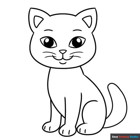 cat drawing and coloring