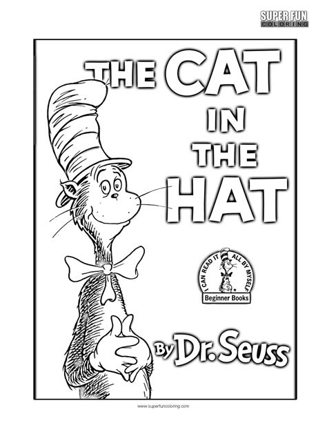 cat in the hat printable coloring pages