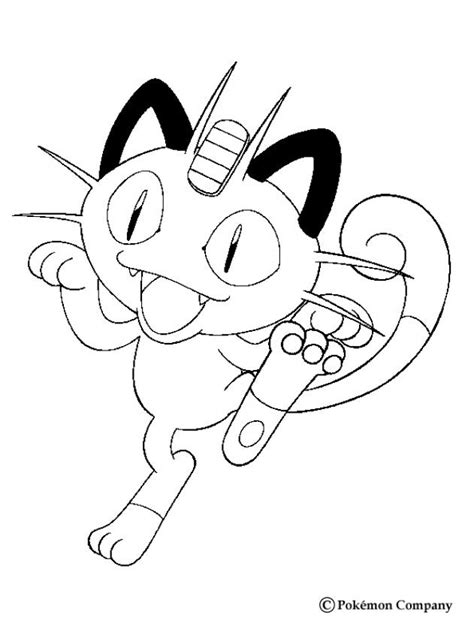 cat pokemon coloring pages