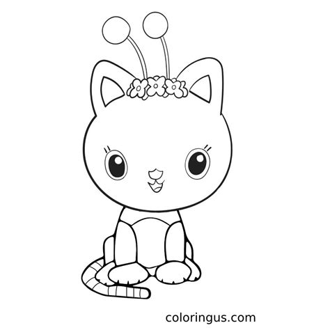 cat rat gabby's dollhouse coloring pages