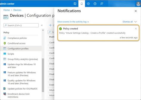 Catalog Folder Intune